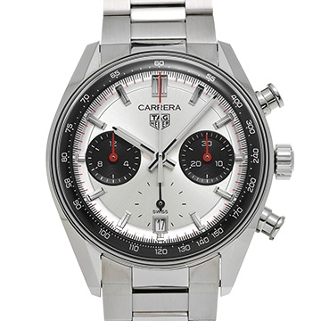 タグ ホイヤー カレラ クロノグラフ キャリバーTH20-00 CBS2216.BA0041 シルバー/ブラック メンズ 時計 【中古】【wristwatch】