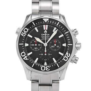 オメガ シーマスター 300 クロノグラフ アメリカズカップ 2594.50 ブラック メンズ 時計 【中古】【wristwatch】