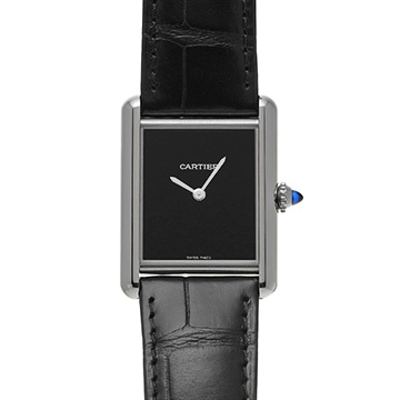 カルティエ タンク マスト ドゥ カルティエ LM WSTA0072 ブラックラッカー メンズ 時計 【中古】【wristwatch】