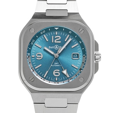 ベル＆ロス BR 05 GMT スカイブルー BR05G-PB-ST/SST ブルー メンズ 時計 【中古】【wristwatch】