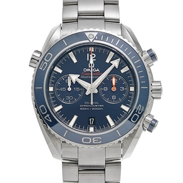 オメガ シーマスター プラネットオーシャン 600 コーアクシャル クロノグラフ 232.90.46.51.03.001 ブルー メンズ 時計 【中古】【wristwatch】