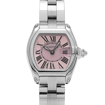 カルティエ ロードスター SM W62017V3 ピンク レディース 時計 【中古】【wristwatch】