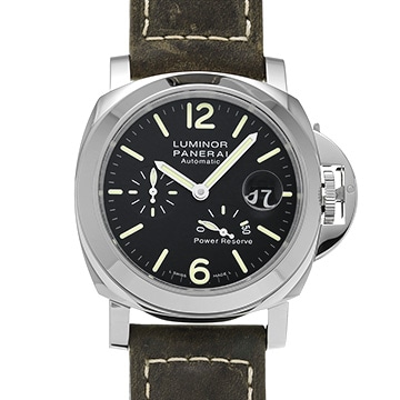パネライ ルミノール パワーリザーブ アッチャイオ PAM01090 ブラック メンズ 時計 【中古】【wristwatch】