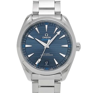 オメガ シーマスター アクアテラ コーアクシャル マスタークロノメーター 220.10.41.21.03.001 ブルー メンズ 時計 【中古】【wristwatch】