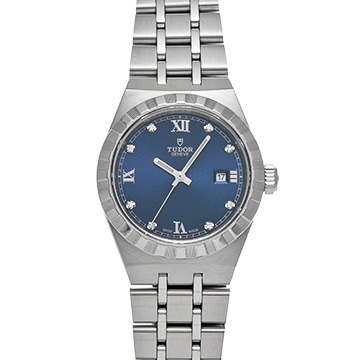 チューダー / チュードル ロイヤル 28300-0007 ブルー/ダイヤモンド レディース 時計 【中古】【wristwatch】