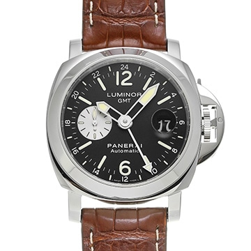 パネライ ルミノール GMT PAM00088 ブラック/シルバー メンズ 時計 【中古】【wristwatch】