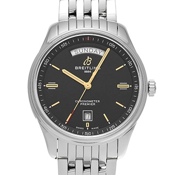 ブライトリング プレミエ オートマチック デイ＆デイト 40 A45340241B1A1 ブラック メンズ 時計 【中古】【wristwatch】