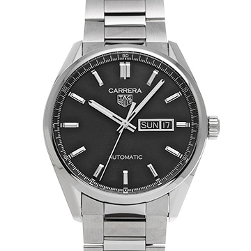 タグ ホイヤー カレラ キャリバー5 デイデイト WBN2010.BA0640 ブラック メンズ 時計 【中古】【wristwatch】