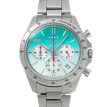 セイコー 東海道新幹線 E5系 ハヤブサ10周年記念 SZSJ008 グリーン・グラデーション メンズ 時計 【中古】【wristwatch】