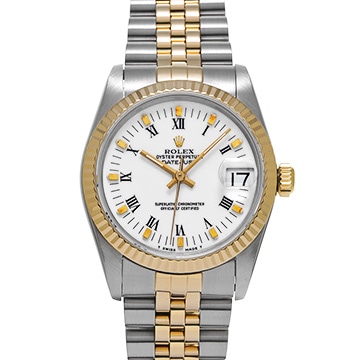 ロレックス デイトジャスト 68273 ホワイト ユニセックス 時計 【中古】【wristwatch】