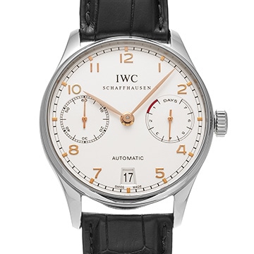 IWC ポルトギーゼ オートマティック 7デイズ IW500114 シルバー メンズ 時計 【中古】【wristwatch】