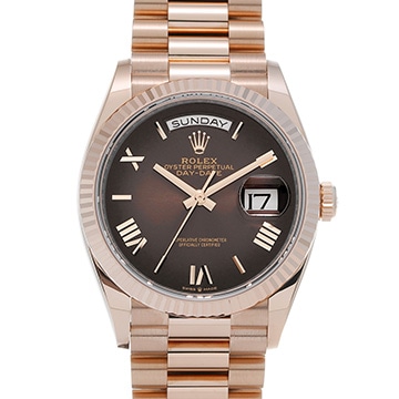 ロレックス デイデイト 36 128235 ブラウンオンブレ メンズ 時計 【新品】【wristwatch】