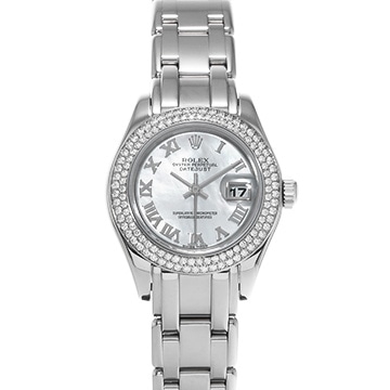 ロレックス デイトジャスト パールマスター 80339NR ホワイトシェル ユニセックス 時計 【中古】【wristwatch】