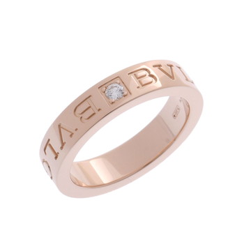 ブルガリ ダブルロゴ リング 1PD ゴールド 341820 K18ピンクゴールド PG レディース ジュエリー 【中古】【jewelry】