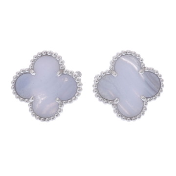 ヴァン クリーフ&アーペル ヴィンテージアルハンブラ ピアス シルバー VCARP3RP00 K18ホワイトゴールド WG レディース ジュエリー 【中古】【jewelry】