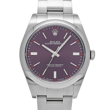 ロレックス オイスターパーペチュアル 39 114300 レッドグレープ メンズ 時計 【中古】【wristwatch】