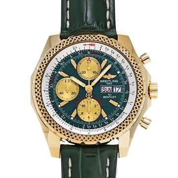 ブライトリング ベントレーGT K13362 グリーン/ゴールド メンズ 時計 【中古】【wristwatch】