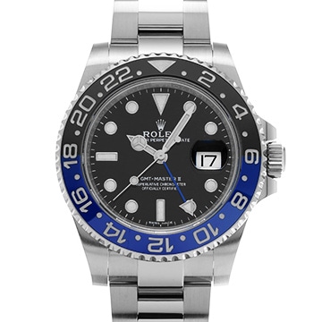 ロレックス GMTマスターII 116710BLNR ブラック メンズ 時計 【中古】【wristwatch】
