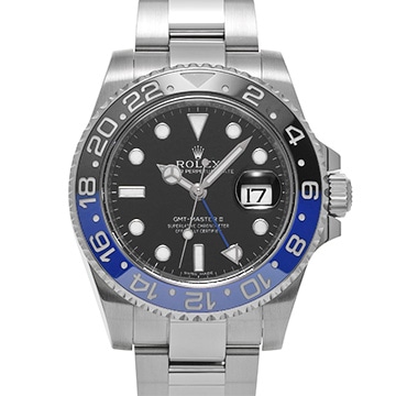 ロレックス GMTマスターII 116710BLNR ブラック メンズ 時計 【中古】【wristwatch】