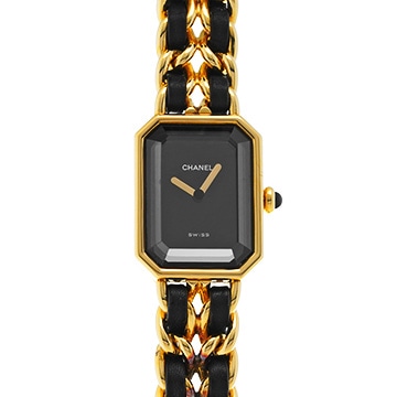 シャネル プルミエール S H0001 ブラック レディース 時計 【中古】【wristwatch】