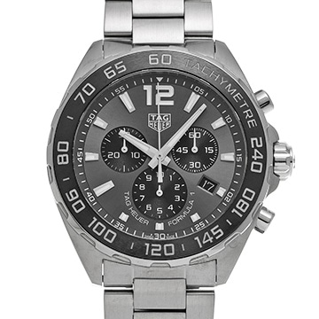 タグ ホイヤー フォーミュラ1 クォーツ クロノグラフ CAZ1011.BA0842 グレー/ブラック メンズ 時計 【中古】【wristwatch】