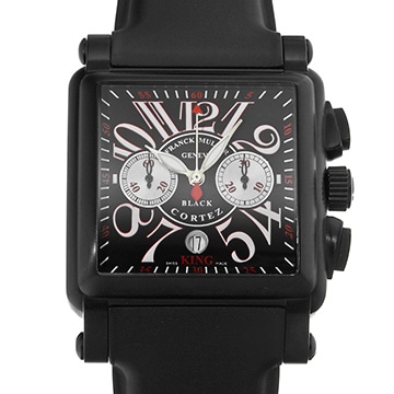 フランクミュラー コンキスタドール コルテス キング クロノグラフ ノアール 10000KCCNR ブラック/シルバー メンズ 時計 【中古】【wristwatch】