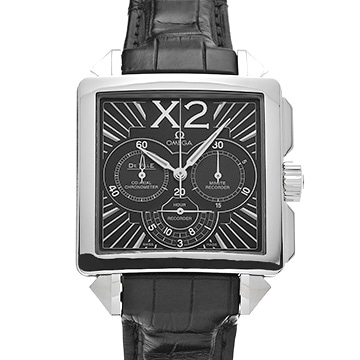 オメガ デ・ヴィル X2 コーアクシャル クロノグラフ 423.13.37.50.01.001 ブラック メンズ 時計 【中古】【wristwatch】