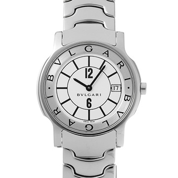 ブルガリ ソロテンポ ST35S ホワイト メンズ 時計 【中古】【wristwatch】