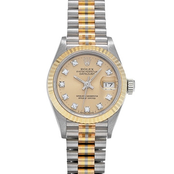 ロレックス デイトジャスト トリドール 69179BIC シャンパン/ダイヤモンド レディース 時計 【中古】【wristwatch】