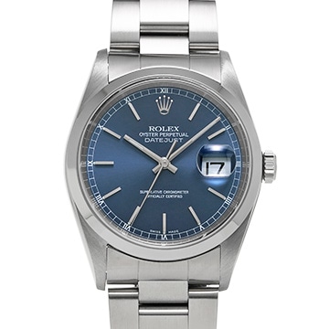 ロレックス デイトジャスト 16200 ブルー メンズ 時計 【中古】【wristwatch】