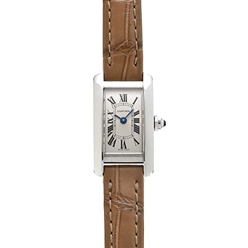 カルティエ タンク アメリカン ミニ 日本限定 WSTA0032 シルバー レディース 時計 【中古】【wristwatch】