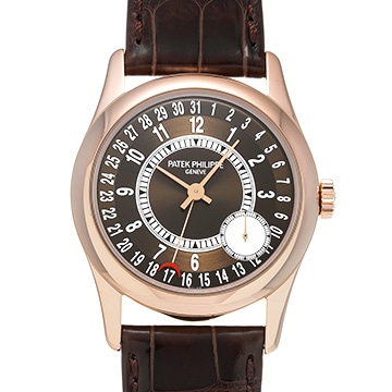 パテック フィリップ カラトラバ 6000R-001 ブラウン メンズ 時計 【中古】【wristwatch】