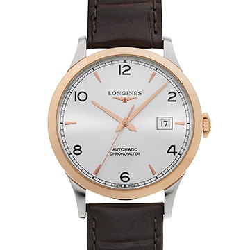 ロンジン レコード L2.821.5.76.2 シルバー メンズ 時計 【中古】【wristwatch】