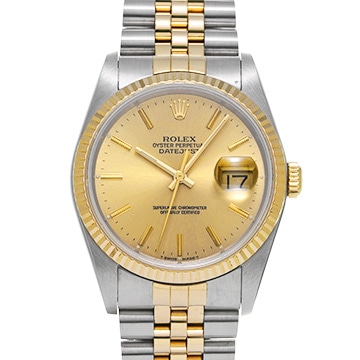ロレックス デイトジャスト 16233 シャンパン メンズ 時計 【中古】【wristwatch】