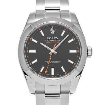 ロレックス ミルガウス 116400 ブラック メンズ 時計 【中古】【wristwatch】