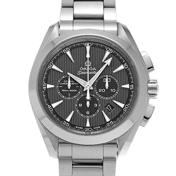 オメガ シーマスター アクアテラ コーアクシャル クロノグラフ 231.10.44.50.06.001 グレー/ブラック メンズ 時計 【中古】【wristwatch】