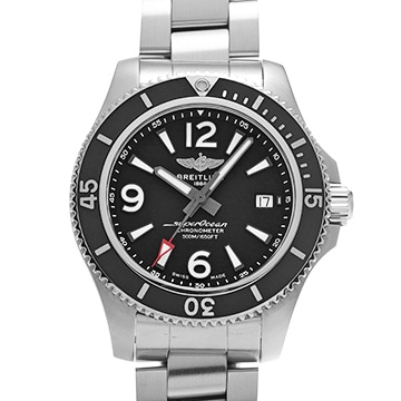 ブライトリング スーパーオーシャン オートマチック 42 A17366021B1A1 ブラック メンズ 時計 【中古】【wristwatch】
