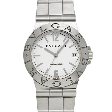 ブルガリ ディアゴノ スポーツ LCV35S ホワイト メンズ 時計 【中古】【wristwatch】