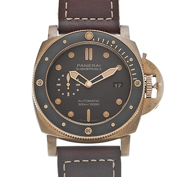 パネライ ルミノール サブマーシブル ブロンゾ PAM00968 ブラウン メンズ 時計 【中古】【wristwatch】