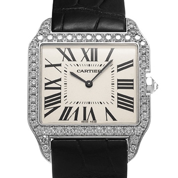 カルティエ サントス デュモン LM WH100651 アイボリー ユニセックス 時計 【中古】【wristwatch】