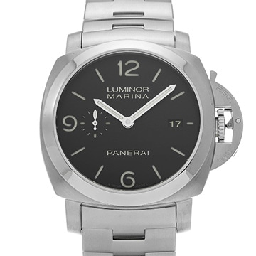 パネライ ルミノールマリーナ 1950 3デイズ オートマティック アッチャイオ PAM00328 ブラック メンズ 時計 【中古】【wristwatch】