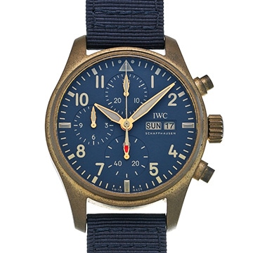 IWC パイロットウォッチ クロノグラフ 41 IW388109 ブルー メンズ 時計 【中古】【wristwatch】