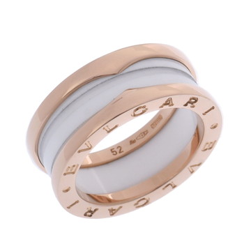 ブルガリ B.ZERO1リング #52 ゴールド K18ピンクゴールド PG/ホワイトセラミック レディース ジュエリー 【中古】【jewelry】