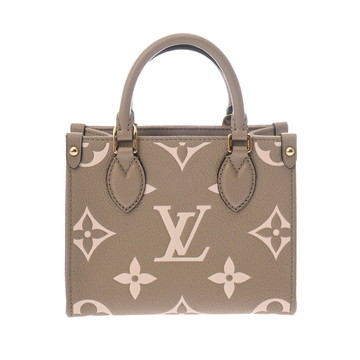 ルイ ヴィトン バイカラーモノグラムアンプラント オンザゴー BB 2WAY トゥルトレール/クレーム M47054 レザー レディース バッグ 【中古】【bag】