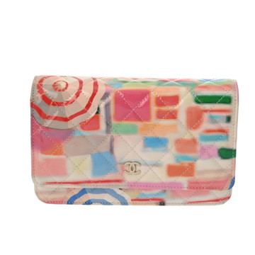 シャネル マトラッセ チェーンウォレット マルチカラー A33814 パテントカーフスキン レディース バッグ 【中古】【bag】