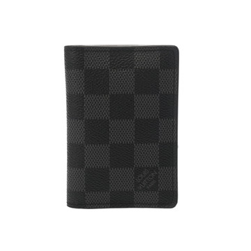 ルイ ヴィトン ダミエグラフィット オーガナイザー ドゥポッシュ ブラック N63143 ダミエグラフィットキャンバス メンズ 【中古】【other】