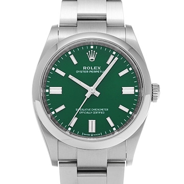ロレックス オイスターパーペチュアル 36 126000 グリーン メンズ 時計 【中古】【wristwatch】