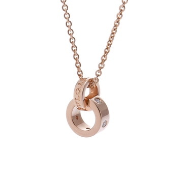ブルガリ ローマンソルベ ネックレス ゴールド CL858006 K18ピンクゴールド PG レディース ジュエリー 【中古】【jewelry】
