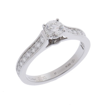 カルティエ 1895ソリテール リング #47 シルバー N4161047 Pt950プラチナ レディース ジュエリー 【中古】【jewelry】