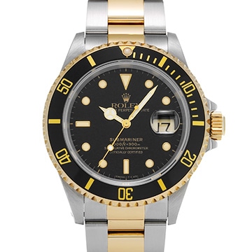 ロレックス サブマリーナ デイト 16613 ブラック メンズ 時計 【中古】【wristwatch】
